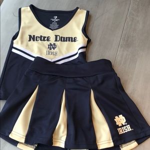 Notre dame cheerleading outfit